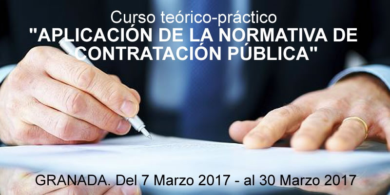 Aplazado .. Curso “Aplicación de la normativa de Contratación Pública”