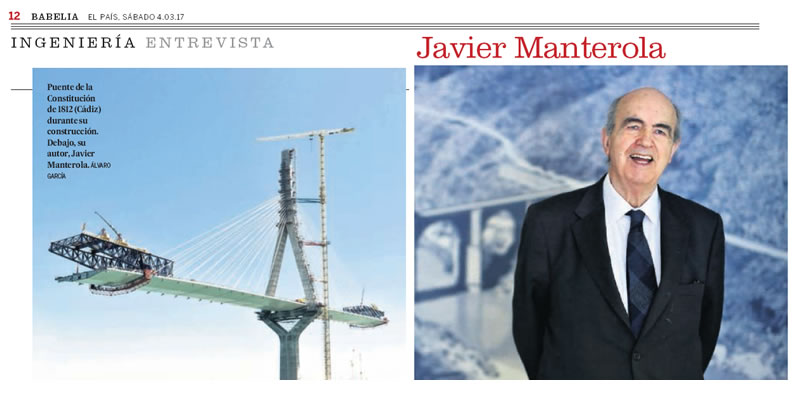 Entrevista a Javier Manterola en el diario EL PAÍS