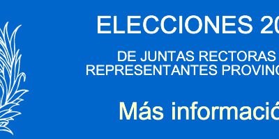 ELECCIONES 2018. JUNTAS RECTORAS Y REPRESENTANTES PROVINCIALES
