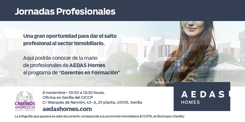 Sevilla. Jornadas profesionales «Oportunidades laborales en el sector inmobiliario» – CANCELADA