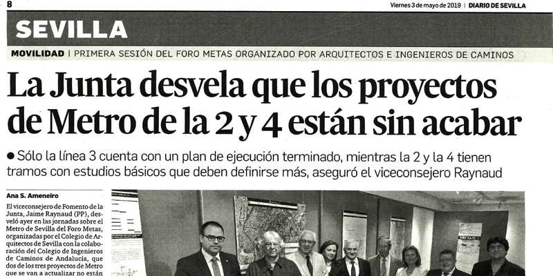 Jornada Inaugural «Red de Metro proyectados en Sevilla 1969-2011» del Foro METAS