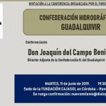Córdoba. Conferencia “CONFEDERACIÓN HIDROGRÁFICA DEL GUADALQUIVIR”