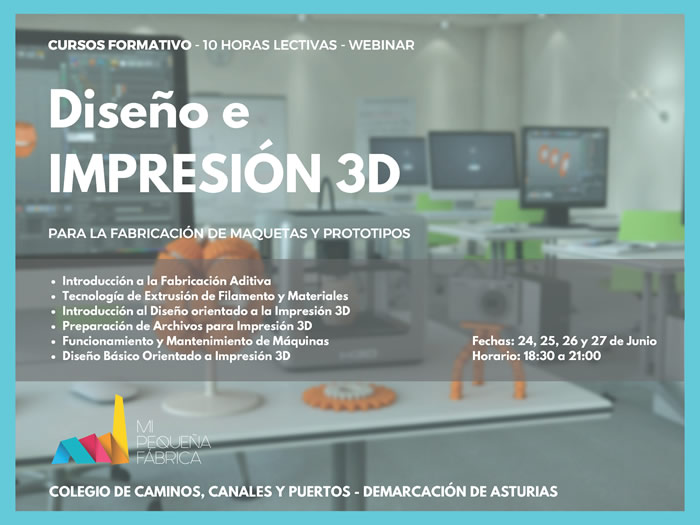Curso On-line de Impresión 3D de Obras de Ingeniería Civil