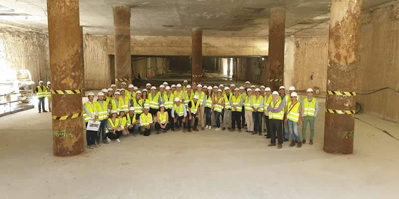 Los ingenieros malagueños se empapan de la obra del Metro