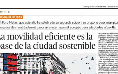 «La movilidad eficiente es la  base de la ciudad sostenible» por ANTONIO BARRIONUEVO (Director del Foro METAS)
