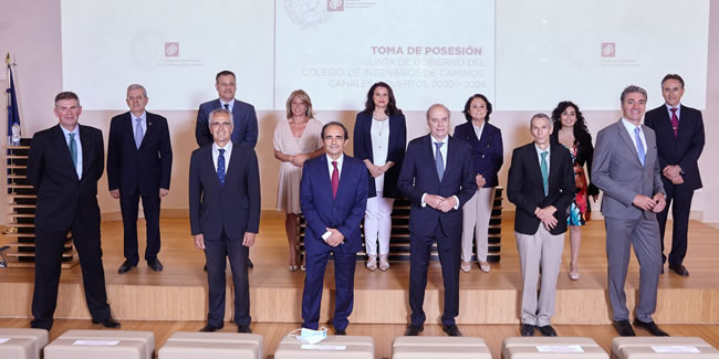 Miguel Ángel Carrillo toma posesión como presidente del Colegio de Ingenieros de Caminos, Canales y Puertos