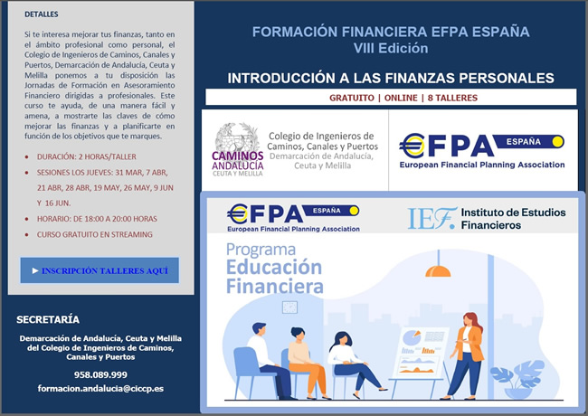 Jornadas de Formación en Asesoramiento Financiero dirigidas a profesionales con EFPA