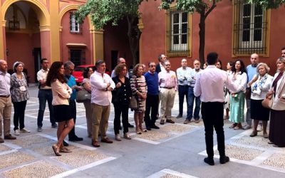 Inmersión cultural de una treintena de colegiados en el legado que atesora el Palacio Arzobispal de Sevilla