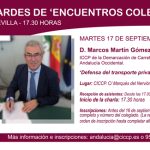 Tardes de ‘Encuentros Colegiales’ | Encuentro con Demarcación de Carreteras del Estado de Andalucía Occidental