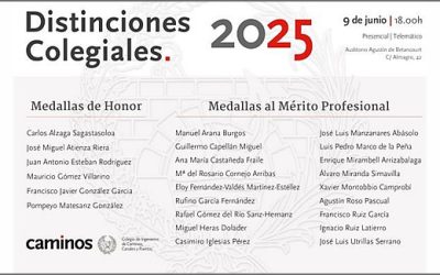 Tres ingenieros andaluces, reconocidos por el CICCP en su ceremonia anual de Distinciones Colegiales 2025