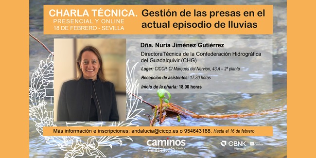 Charla técnica "Gestión de las presas en el actual episodio de lluvias torrenciales en Andalucía"
