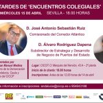 Tardes de ‘Encuentros Colegiales’. Encuentro con el Comisionado del Corredor Atlántico y el Subdirector de Estrategia y Desarrollo de Negocio de Puertos del Estado