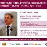Tardes de ‘Encuentros Colegiales’. Encuentro con el Director General de Movilidad del Ayuntamiento de Sevilla, Juan García López
