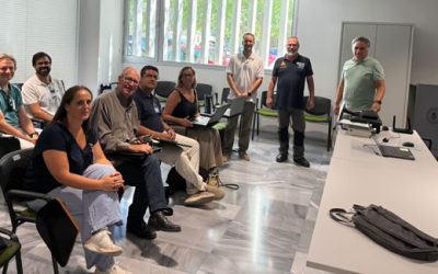 El grupo de colegiados voluntarios revisa más de medio centenar de edificios afectados por los terremotos en Granada